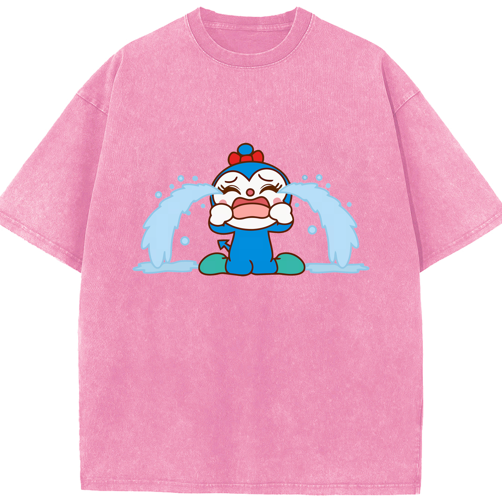 （画像用） アンパンマン Anpanman 綿100% ヴィンテージ風 半袖Tシャツ（フロントプリント）